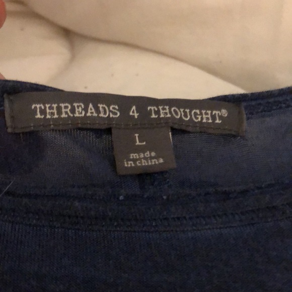 🎉 5/$25 NWOT Threads 4 Thought Navy Modal Tee - Picture 10 of 13